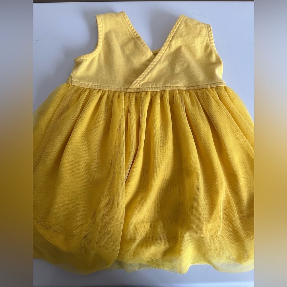 Hanna Andersson Yellow Butterfly Applique Tulle Dress - Picture 3 of 5